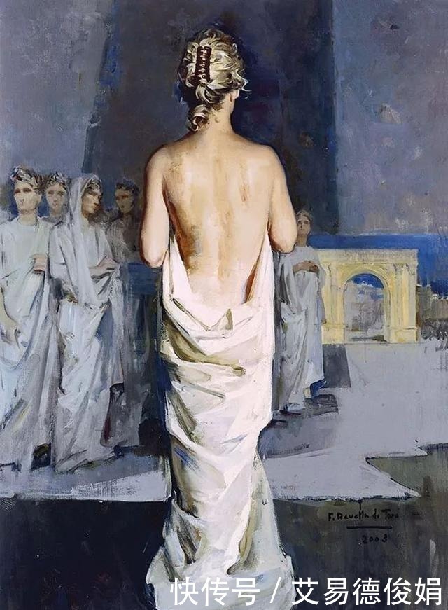 马拉加#他被指定为西班牙国王和王后的肖像画官方画师,擅长画美人