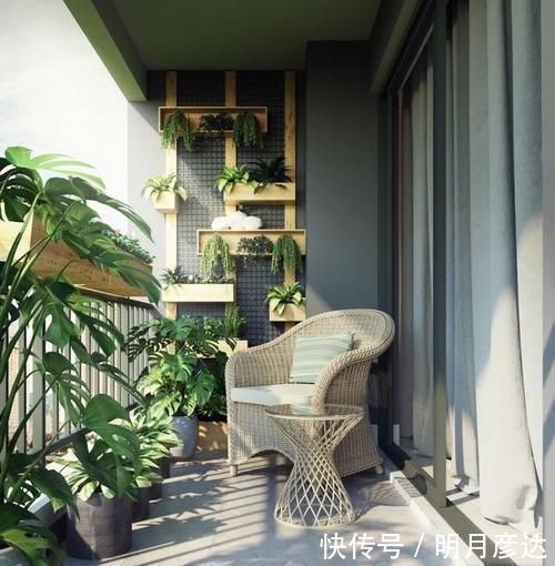 百叶帘|以后阳台我也不封,这样幕布搭木架上遮阳,跟豪宅小露台一样惬意