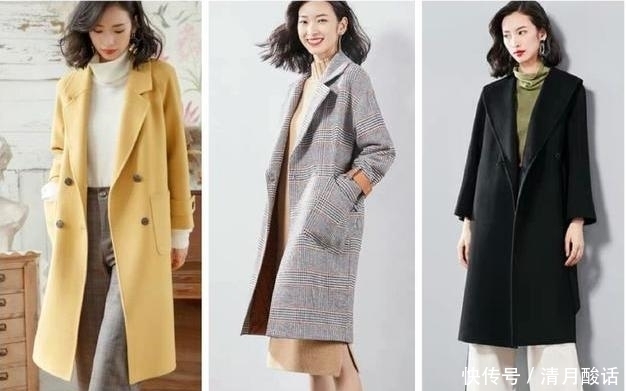 初冬|初冬优雅女人时尚穿搭,酒红色大衣配一条灰色围巾,高级显气质!