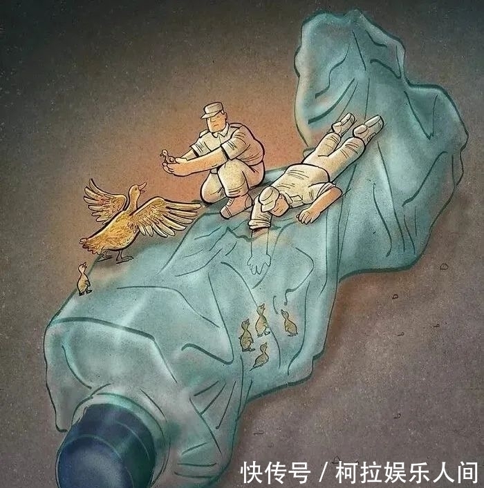 插画&40岁伊朗插画家,创作讽刺人性的插画,震撼众人