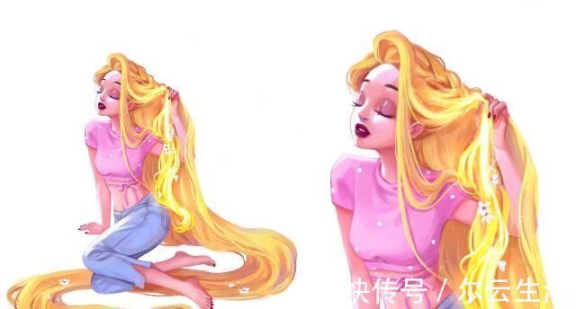 宝嘉康蒂|“油画风格”的迪士尼公主,身穿便装很摩登,又酷又拽比王子还帅