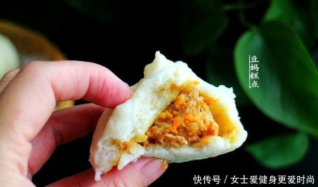 胡萝卜|胡萝卜肉包,1次发酵简单轻松,有空多给孩子做,清热明目