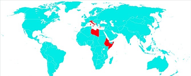意大利|地图看世界；意大利是最失败的殖民帝国