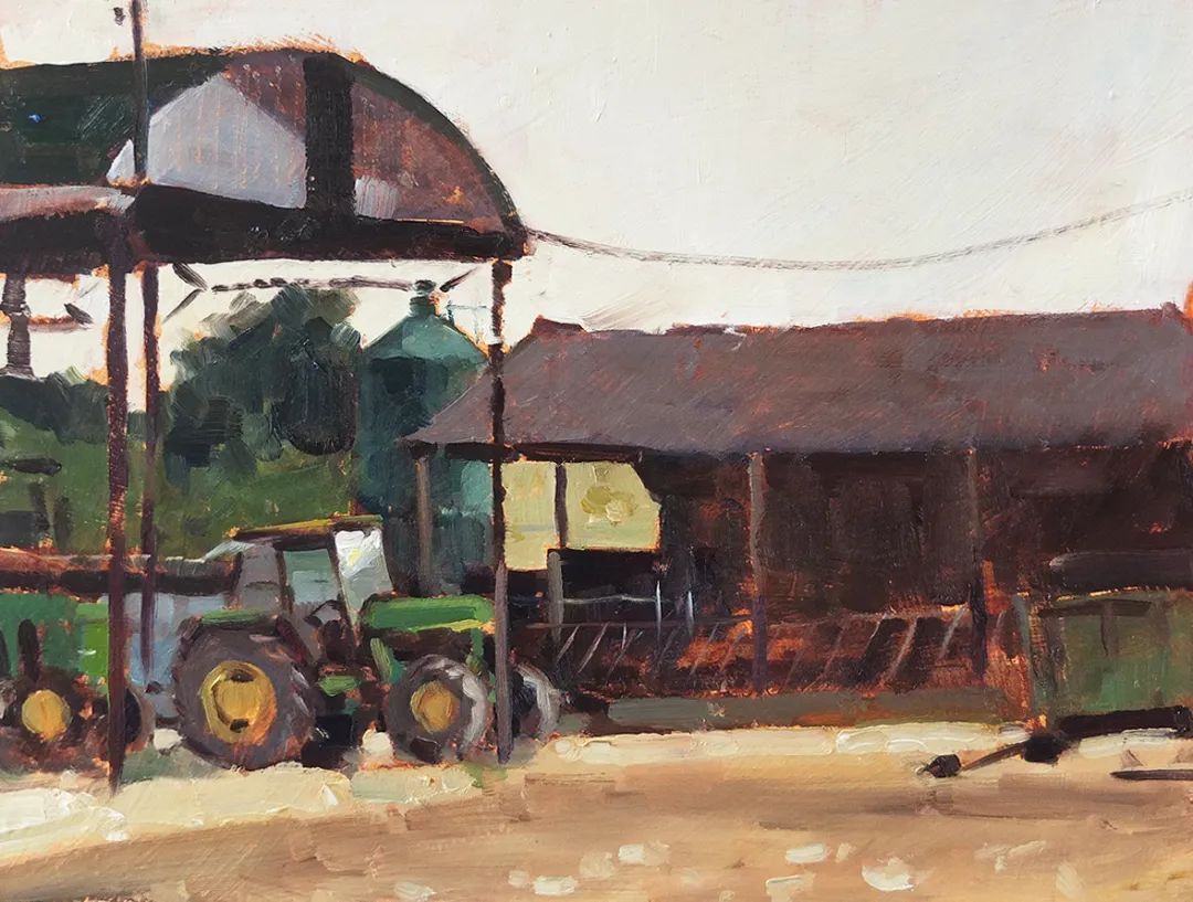 田园风光画@他用画笔,勾勒出一幅幅唯美动人的田园风光画