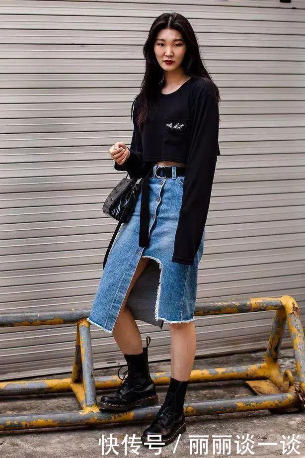马丁靴的30个穿搭示范,可甜可盐,时髦炸了!