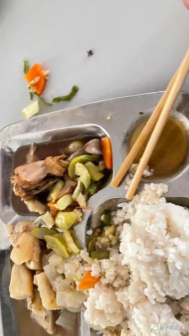 食堂|盐城一学校食堂被曝不卫生，学生竟吃到了“蜘蛛”