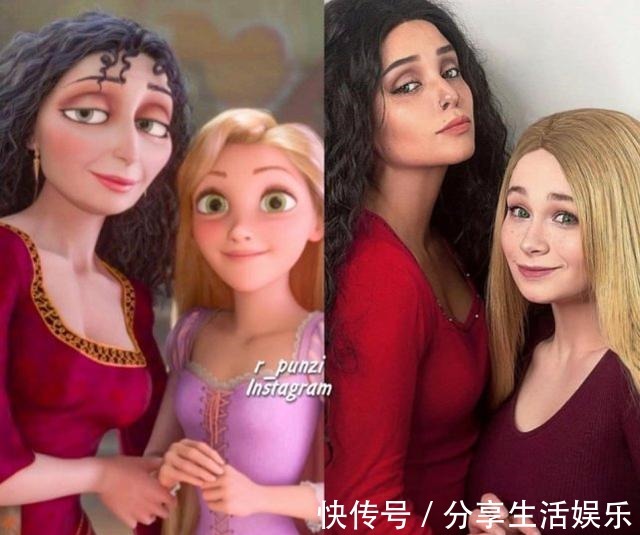 迪士尼公主|coser一人扮多位公主,贝儿简直就是本尊,白雪的红唇抢镜!