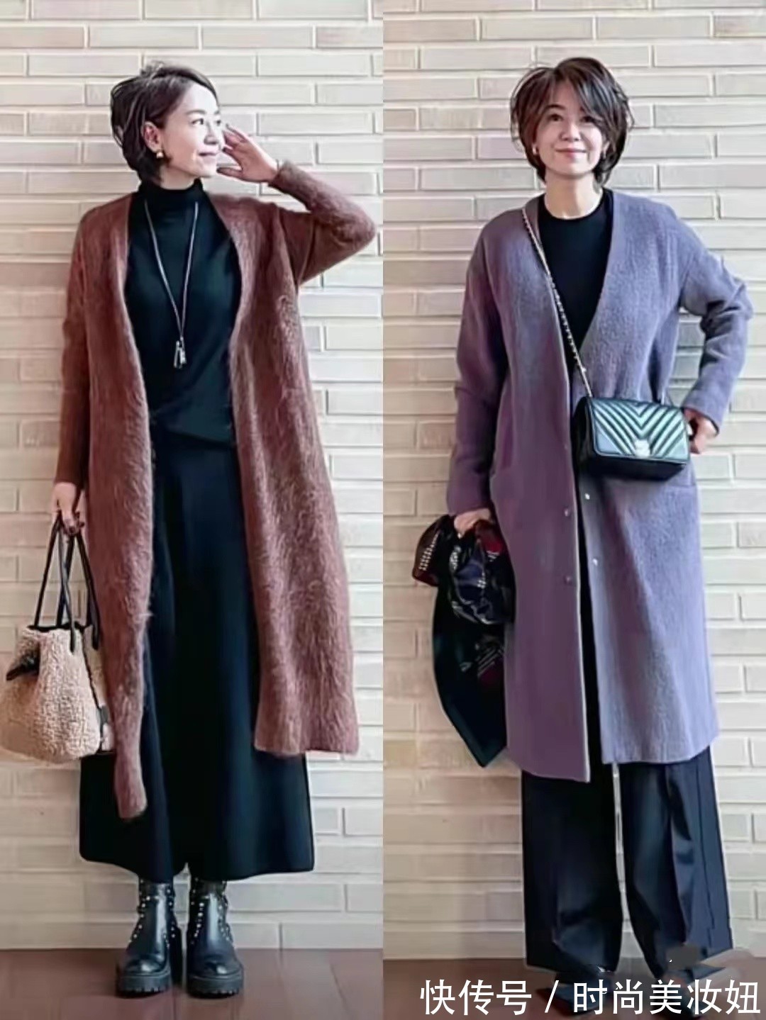 造型|50岁要学日杂博主穿搭,简单的配色显气质,照穿美得优雅大方