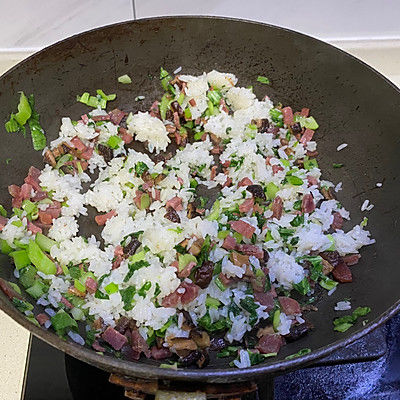 香肠|咸肉青菜汤饭