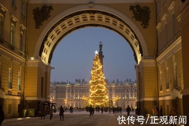 冬宫广场|圣彼得堡冬宫广场扮靓迎新年