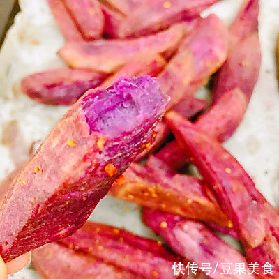 第一次尝试#精致一人食#烤紫薯,没想到这么好吃