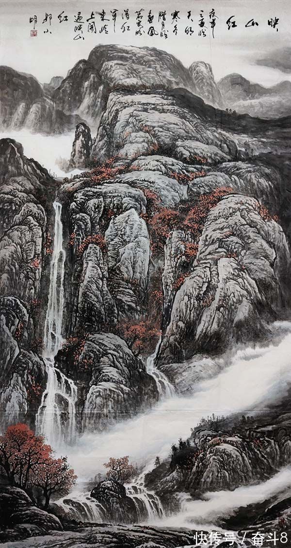 中国华夏万里行书画家协会|国家一级美术师邬小明——作品风骨峭峻 遒劲雄奇