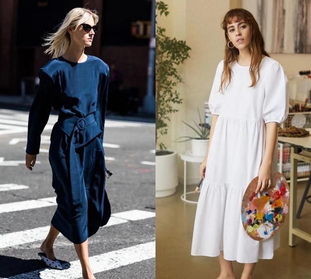 帆布鞋|把高跟鞋放一边！鞋底1cm的“平底鞋”成宠儿，搭连衣裙优雅时髦