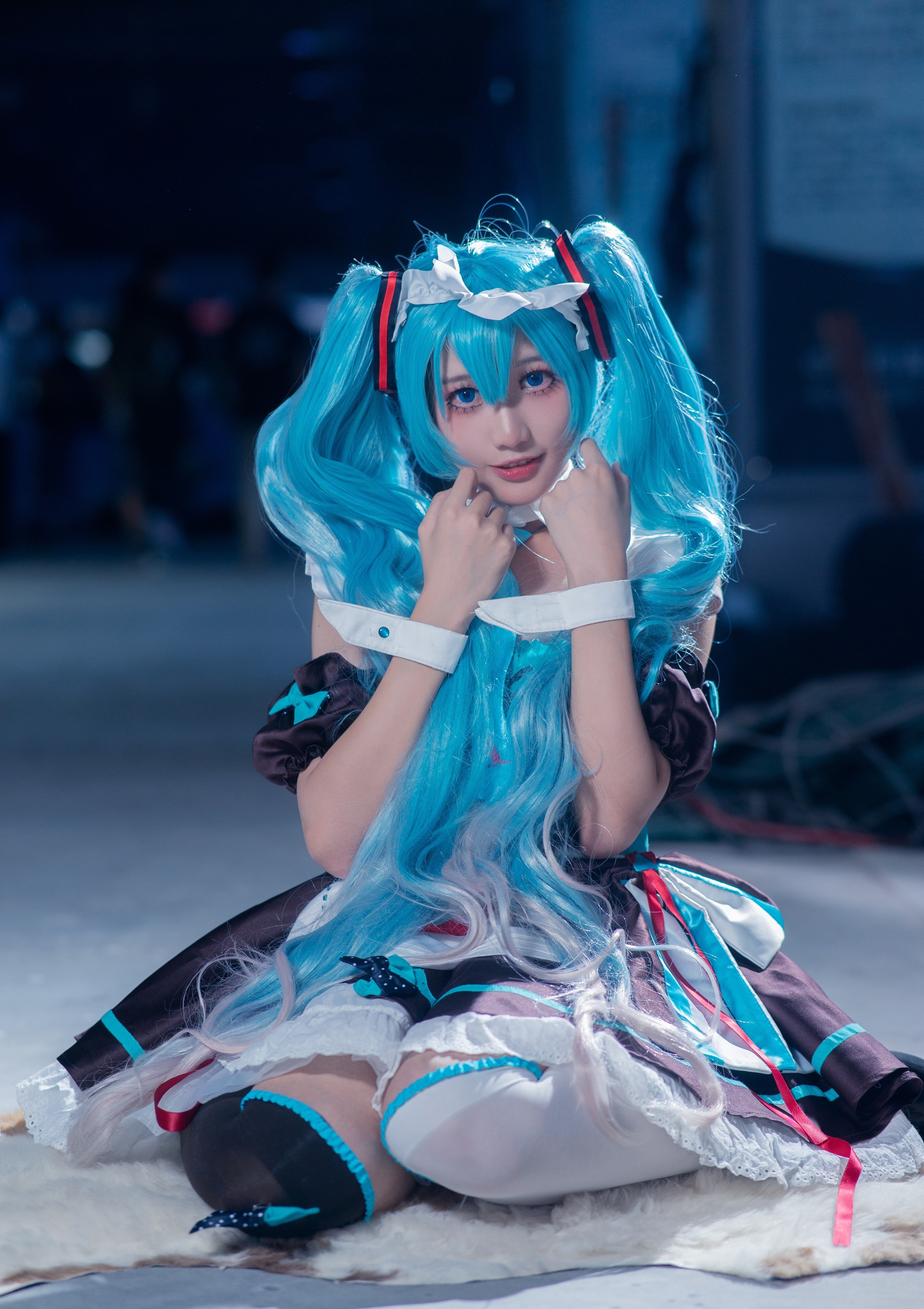 带来|cos：初音漫展返图，黑白配带来的可爱