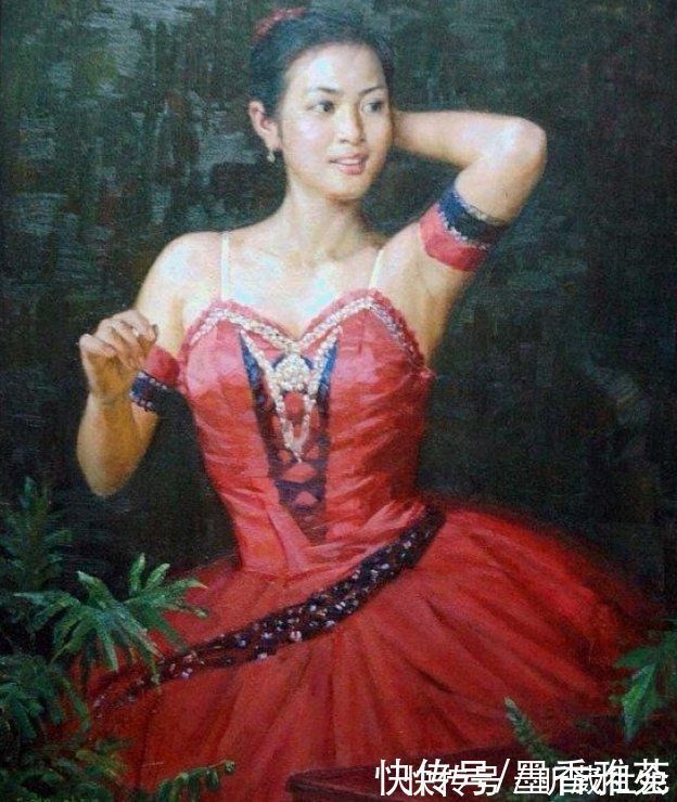 芭蕾舞者&从朝鲜精美油画,欣赏美丽的朝鲜姑娘