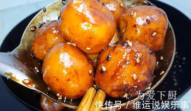 糯米粉|2根红薯，半斤糯米粉，做出特色丸子，软糯香甜，上桌汤汁都不剩