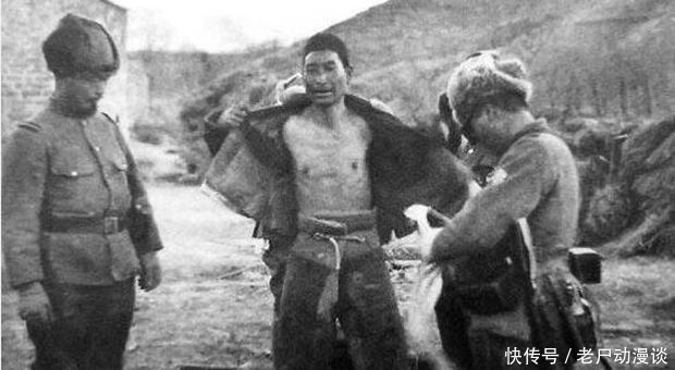 日本|抗战旧照：日本女鬼子密室内脱衣检查，游击队员被捕后视死如归