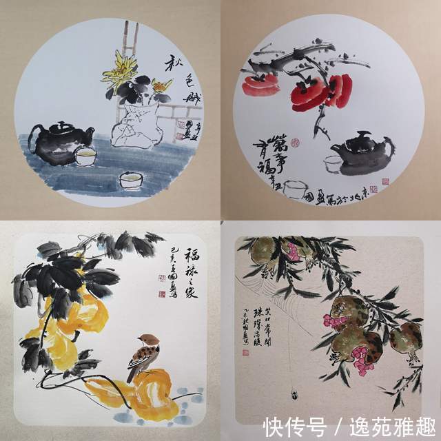 荣宝斋画院！「诗画雅趣」《思念秋天》，书画家范国盈散文诗