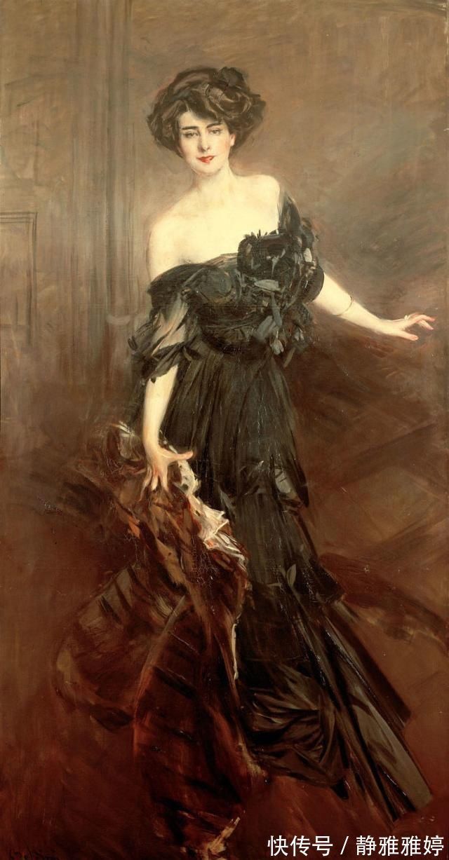 绘画!意大利著名的肖像画家乔瓦尼·博尔迪尼油画中的美艳贵妇