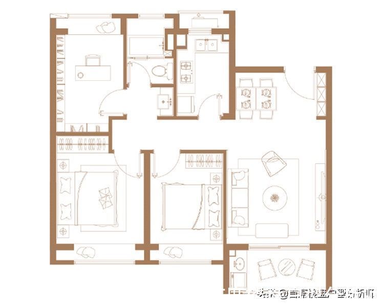 三口之家|户型品鉴：这款户型你们要是再说不好，我就真无话可说了啊