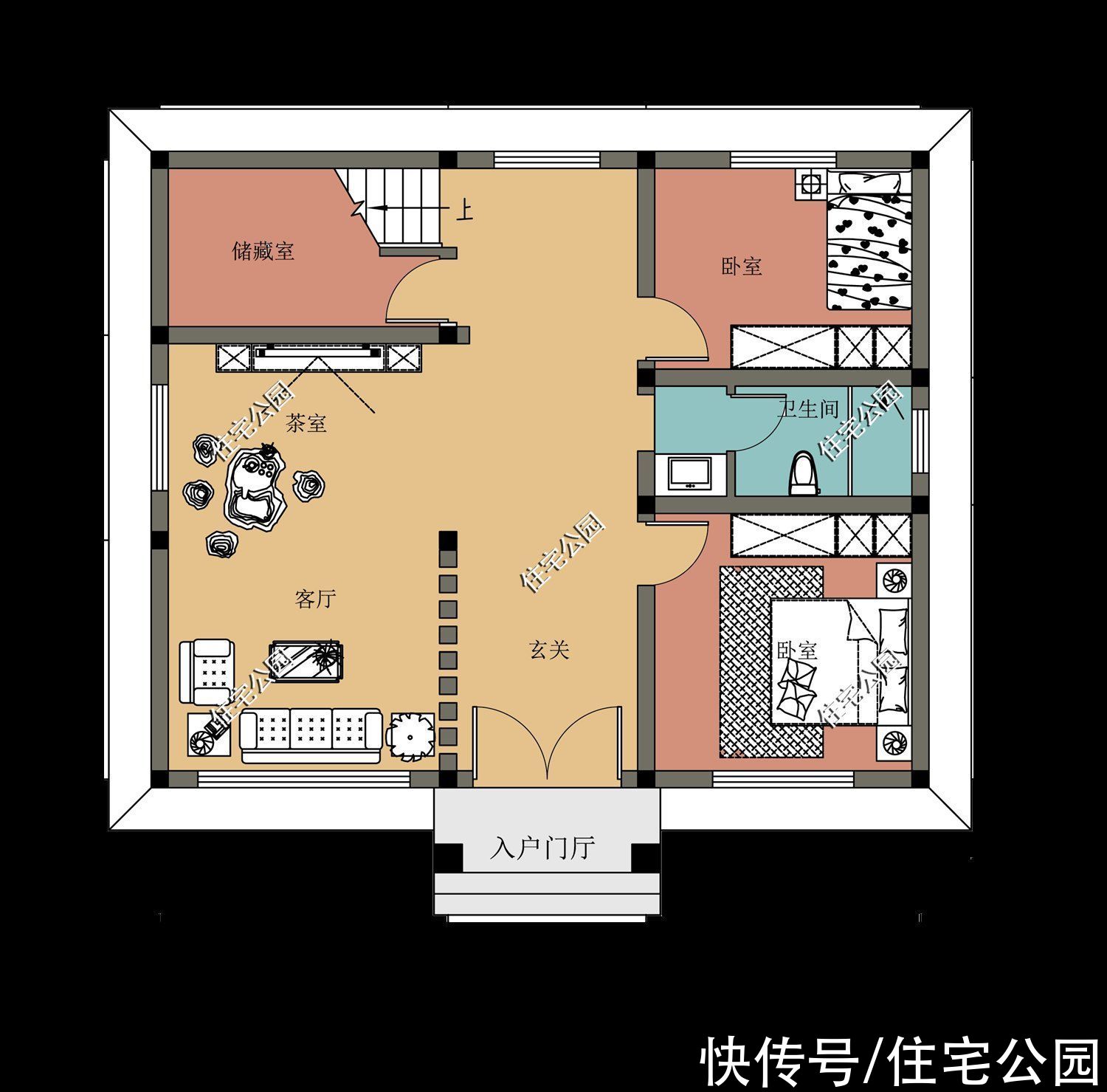 占地|10套小户型农村别墅图纸，第6第7套建的人最多，最后一套颜值最高