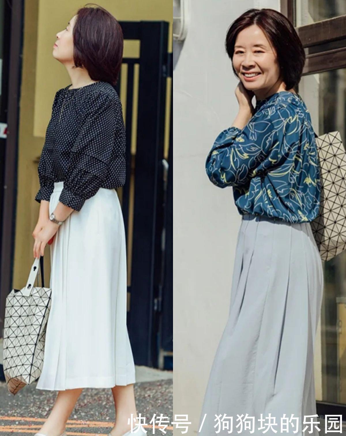 博主 女人年过50会打扮才优雅,这位博主的裙装搭配,简约舒适显气质