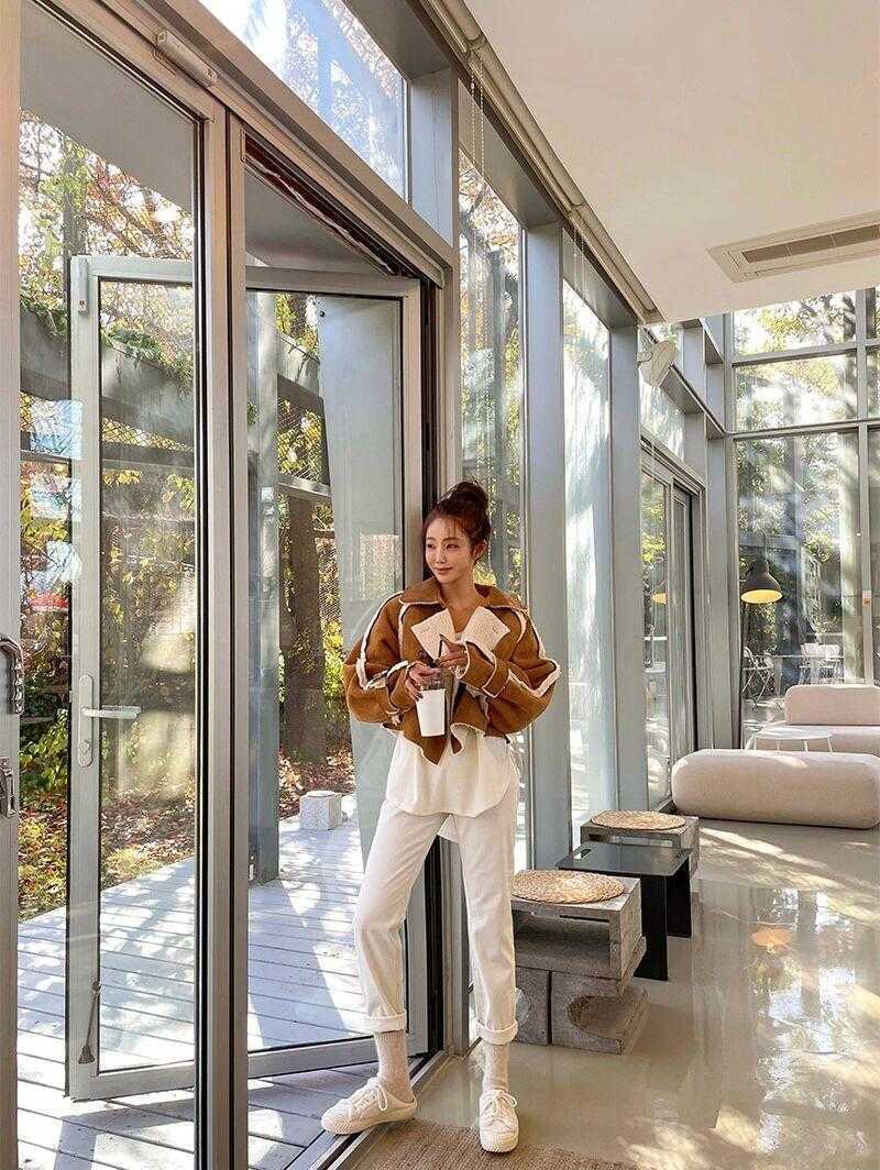 裤子|40+女人保暖重要,秋冬就要选加绒款裤子,时尚保暖同时兼顾