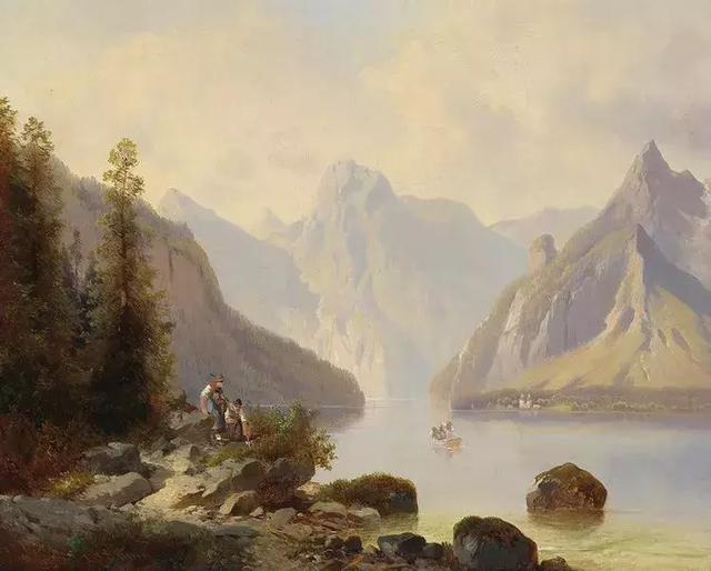 艺术家#奥地利艺术家的超美风景油画,领略大自然的宁静之美