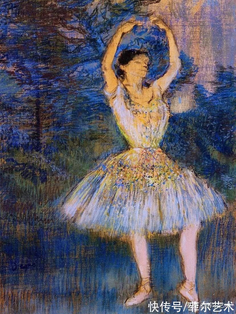 安格尔$法国艺术大师埃德加·德加舞女125幅油画作品,美翻了