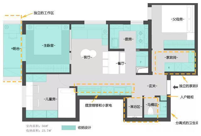 精髓|她家将日式收纳的精髓发挥到极致,56㎡也能拥有三室一厅,爱了!