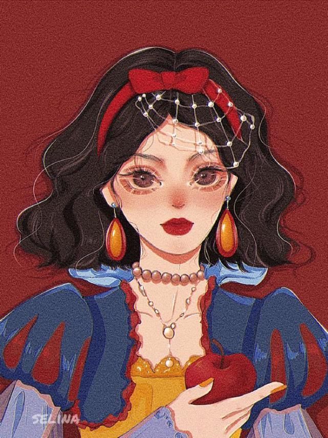 乐佩|迪士尼公主宫廷风头像,艾莎和乐佩像闺蜜,花木兰英气满满