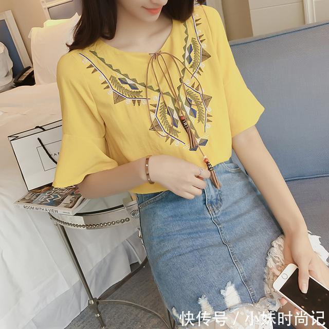 上身 非常有女人味的雪纺衫,你穿上也会很美