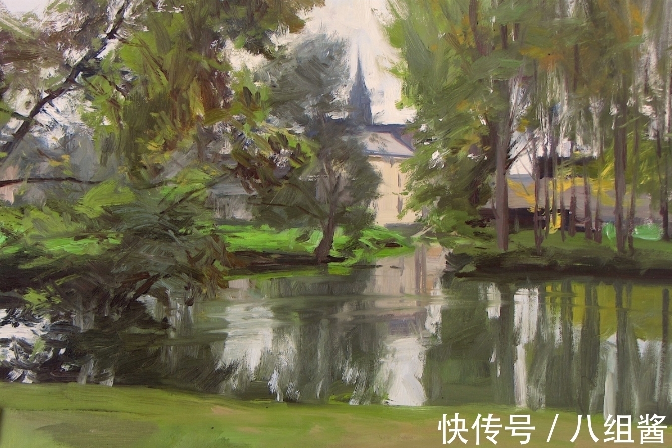 艺术#如此佳作,怎能一个“美”字能够概括——休斯的户外风景画艺术