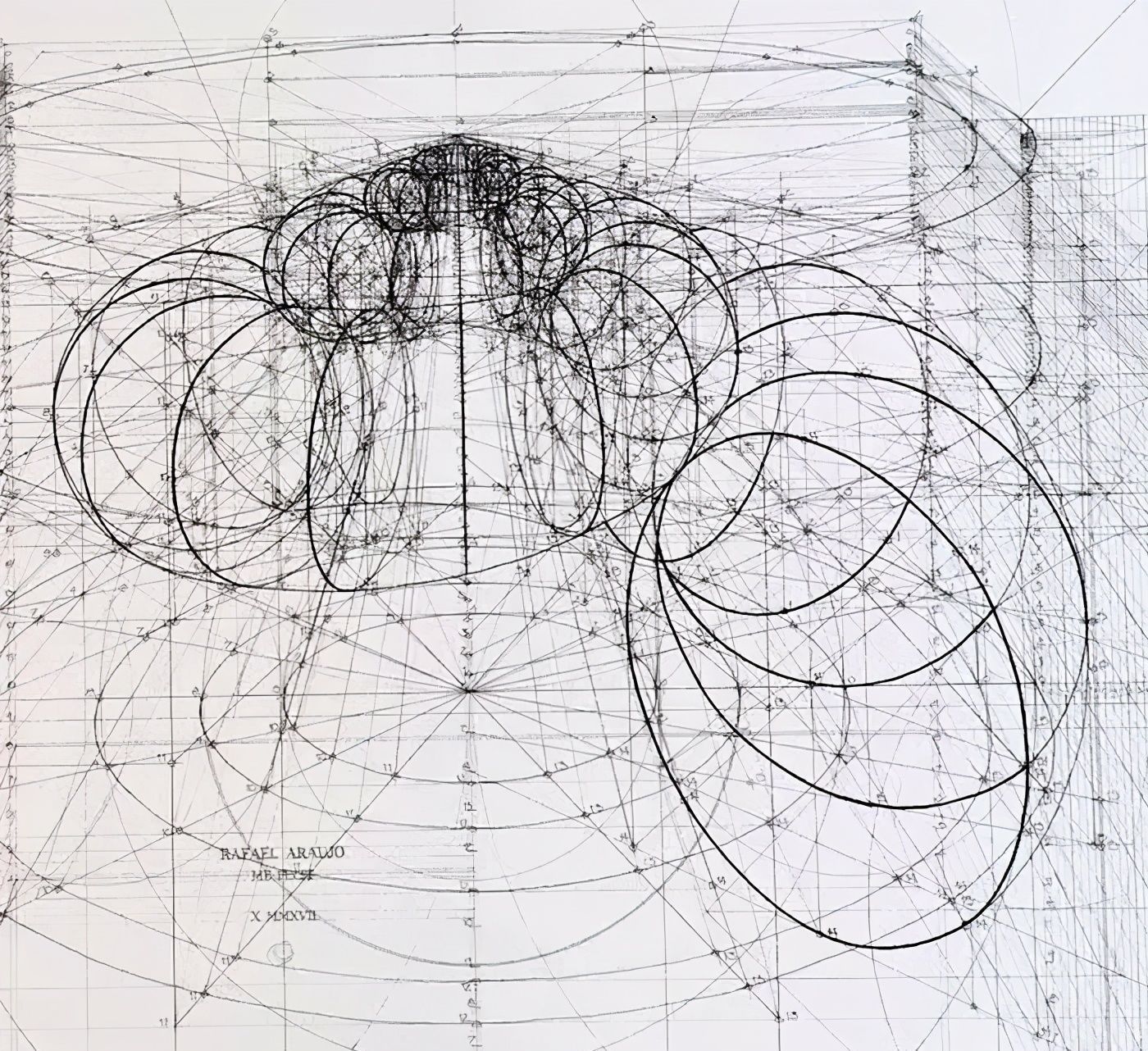 黄金比例!理工男花40年时间,用圆规画1000张画,黄金比例的拥护者