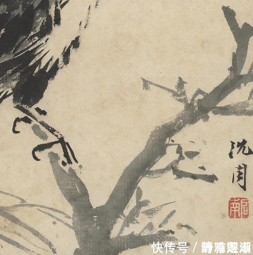 绘画#作品不输齐白石,一只乌鸦价值250万,绘画手法堪称开山祖师爷