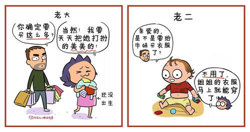 漫画|为啥老二总比老大聪明？从怀到生再到养，这组漫画体现的淋漓尽致