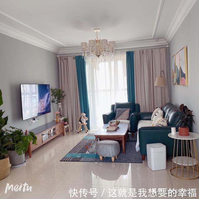 电视柜|一家三口的新房,很漂亮,不做电视墙,女儿特别高兴,忍不住晒晒