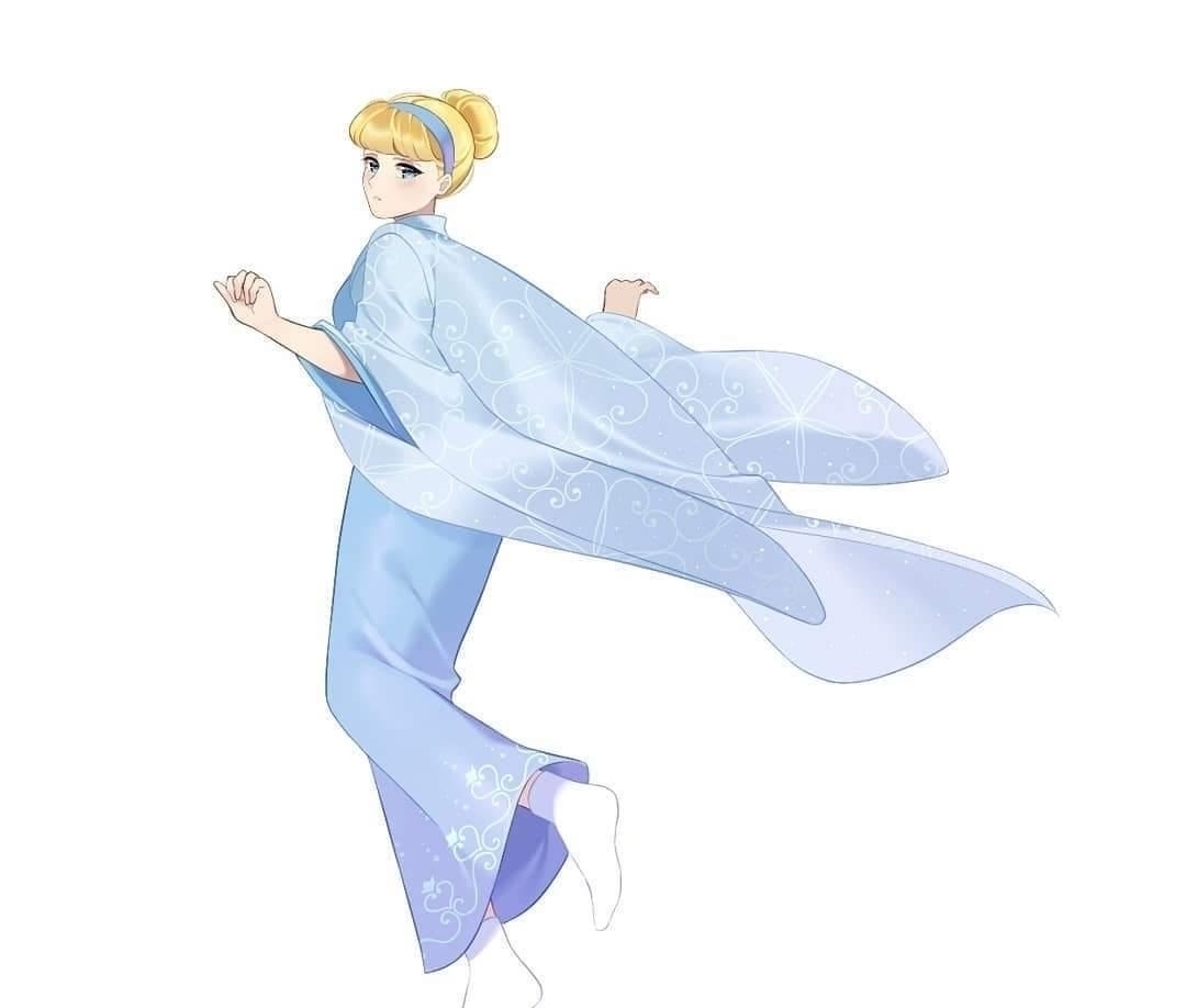 和风|当迪士尼公主遇上“日式和风”:艾莎宛如雪女,花木兰化身大剑豪