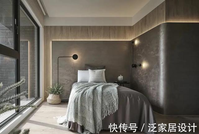 电视墙|95㎡自然宁谧灰二人宅,充满诗意