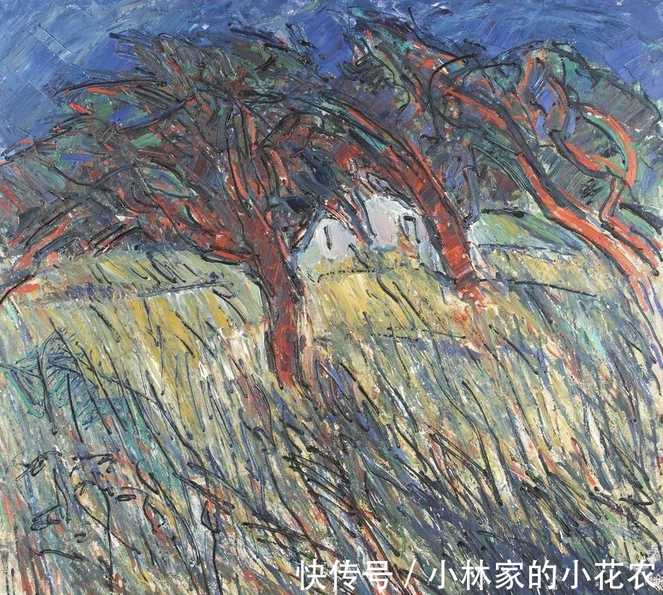 笔触|油画风景:从具象主义到抽象主义,这位画家都能自由切换