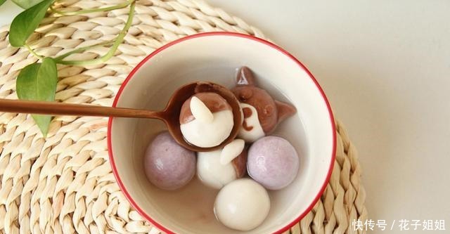 元宵节的柴犬汤圆,可爱萌物,啊呜一口,小朋友都爱的汤圆