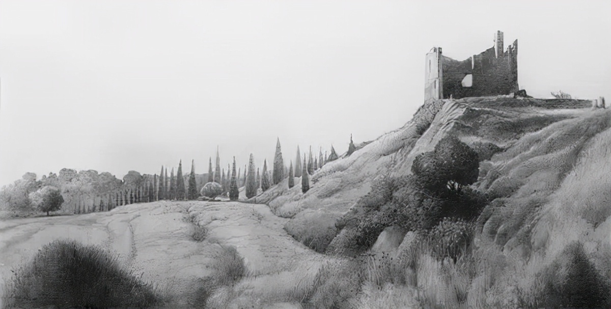 卡洛斯&写实微调的素描风景,艺术家Carlos Castillo Seas作品真是绝了!