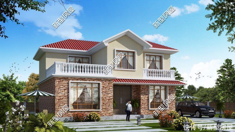占地面积|农村两层别墅怎么建才好看?推荐这10套图纸,总有一套适合你