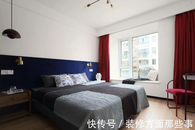 墙面|120平现代北欧风三居室,加入适当的深色设计更有格调