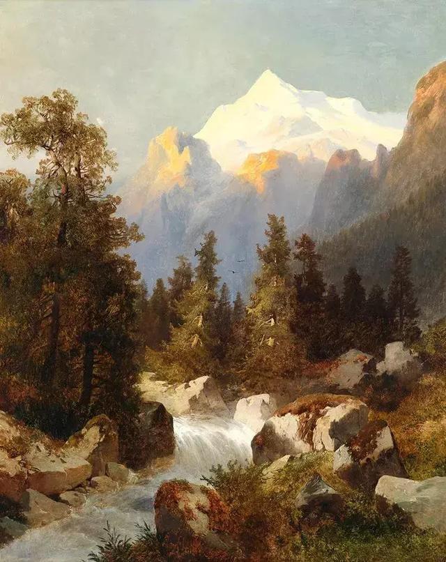 艺术家#奥地利艺术家的超美风景油画,领略大自然的宁静之美