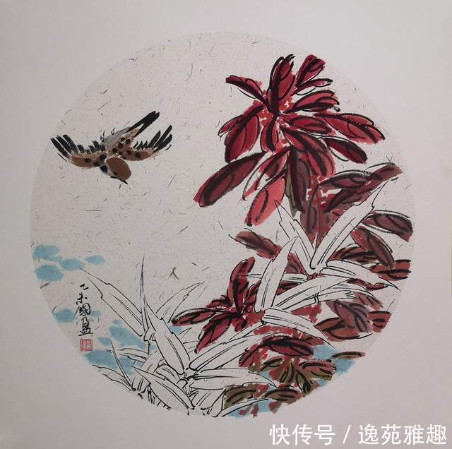 荣宝斋画院！「诗画雅趣」《思念秋天》，书画家范国盈散文诗