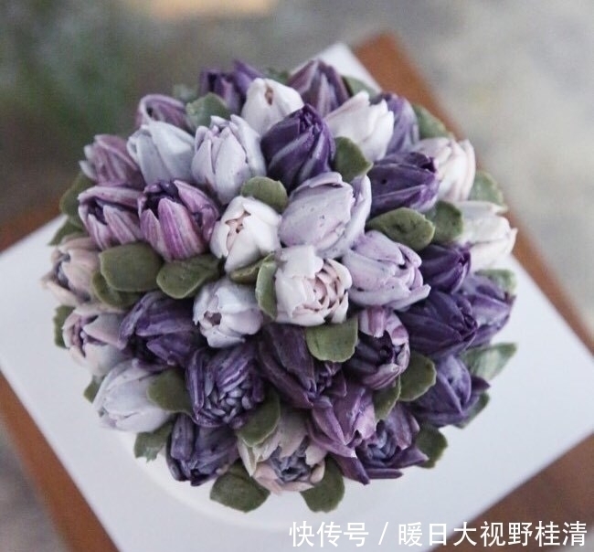 撩人|她做的鲜花蛋糕太撩人,看完后全世界都惊艳了