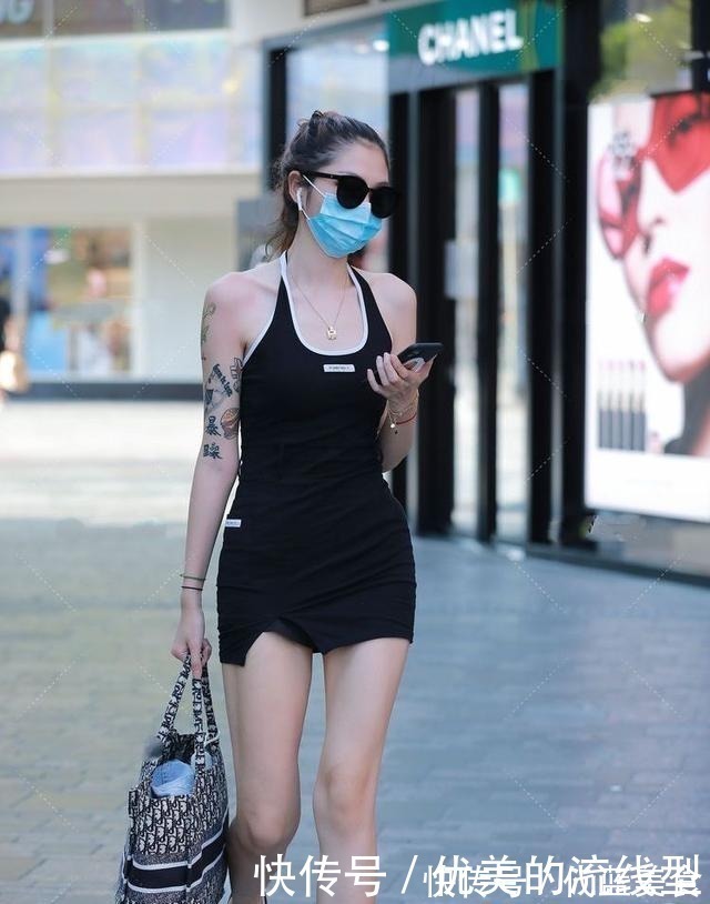 修身裙|黑色吊带裙的修身裙,凉爽舒适,很容易搭配