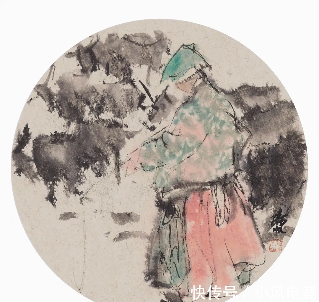 中国美术学院|杭州画院|阳帆人物画