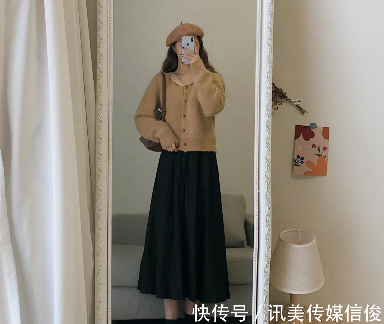 洋气|这才是秋天最时髦洋气的穿搭:“毛衣+半身裙”,优雅高级全都有